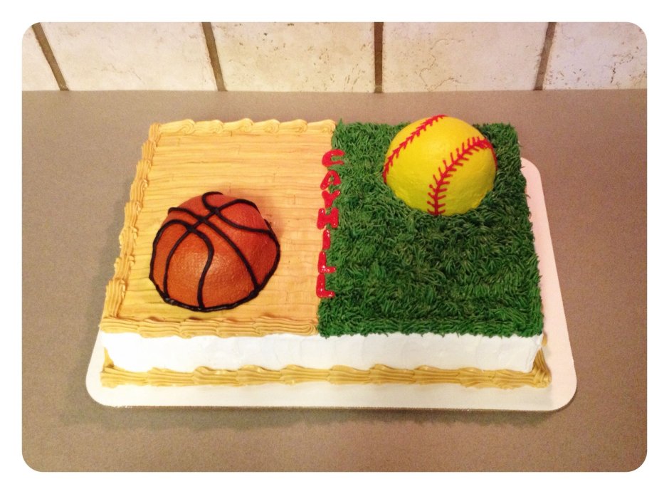 Спортивный торт на день рождения