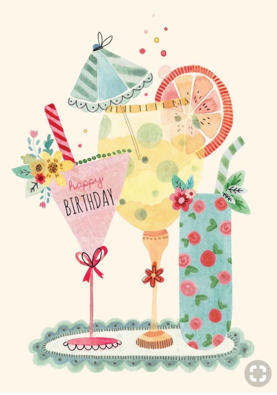 Милая открытка с днем рождения