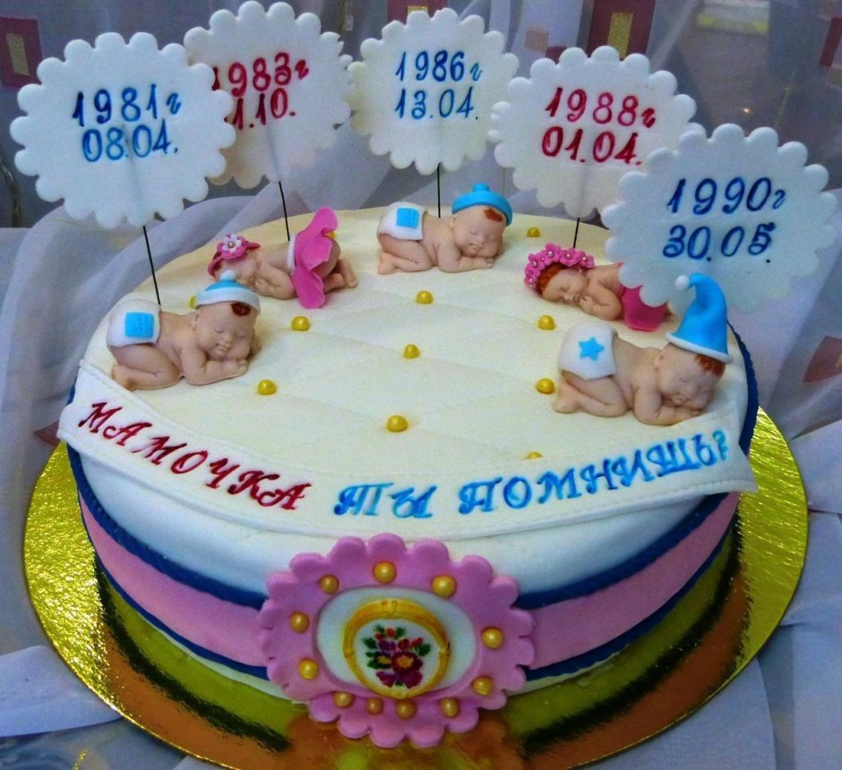 Торт на рождение девочки