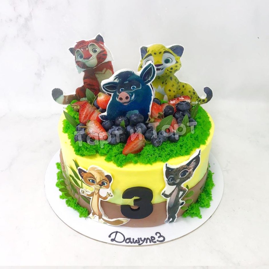 Торт с изображением Лео