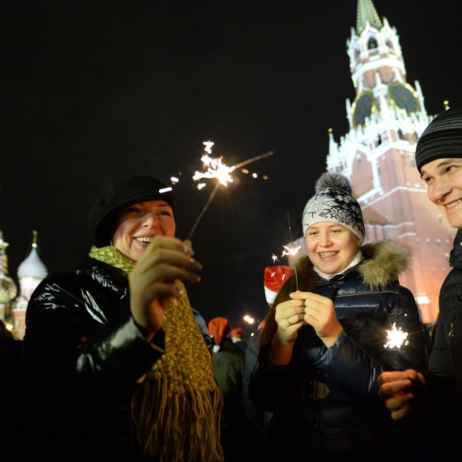 Новый год в России красная площадь