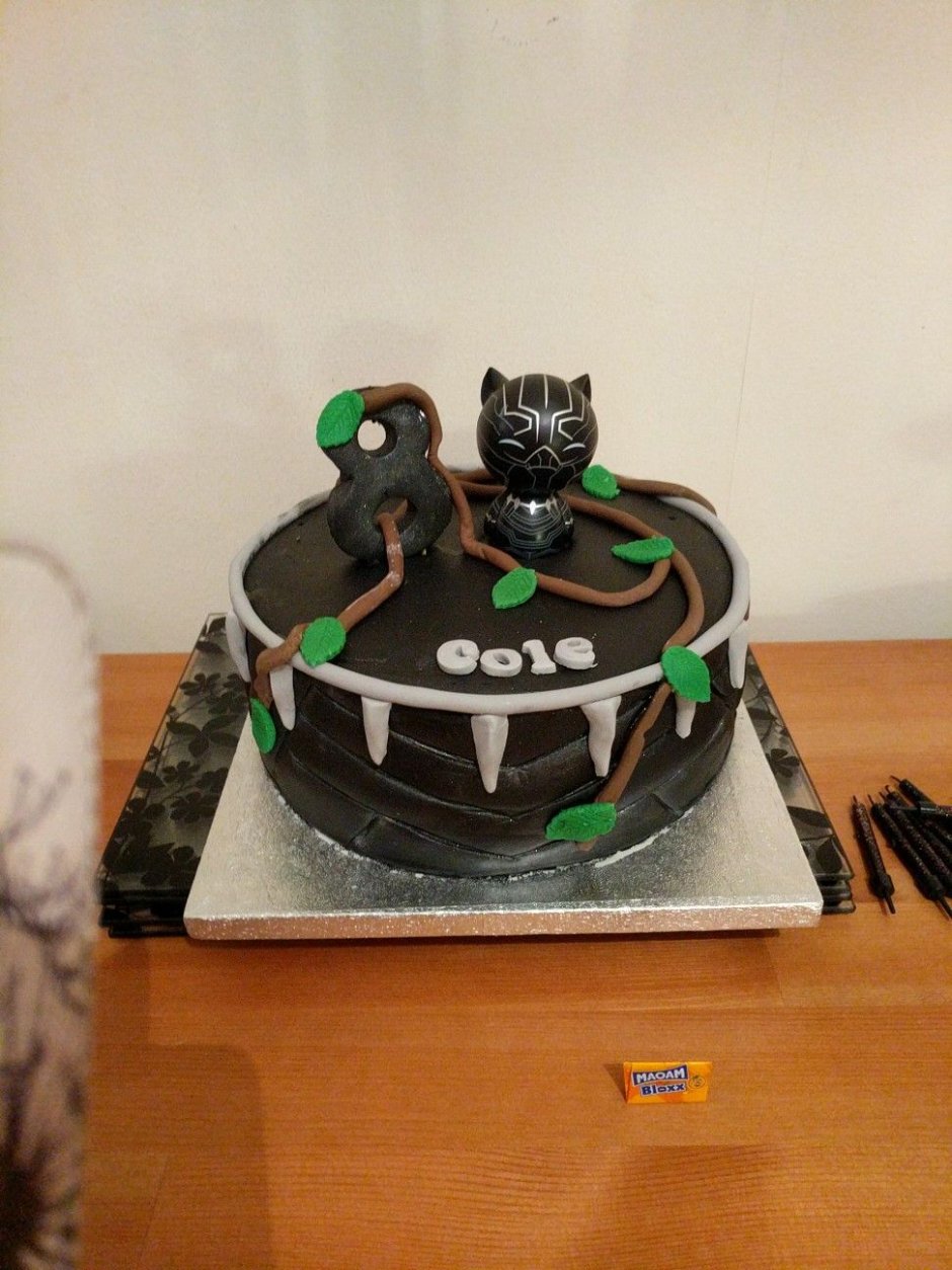 Черная пантера картинка на торт