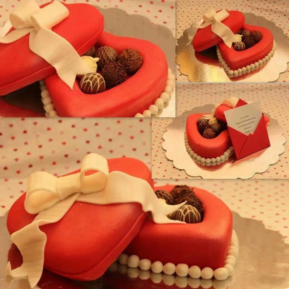 Красивые торты на день Святого Валентина