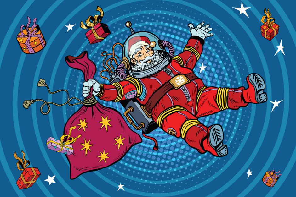 Дед Мороз в космосе