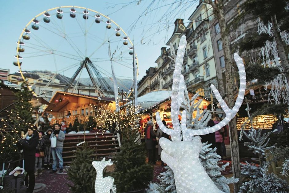 Швейцария Женева Рождество