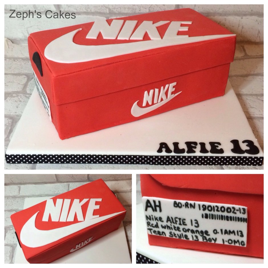 Торт коробка найк