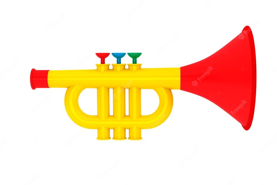 Труба на белом фоне для детей