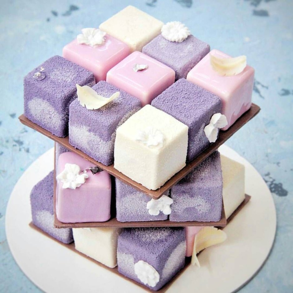 Торт кубик Рубика для девочки