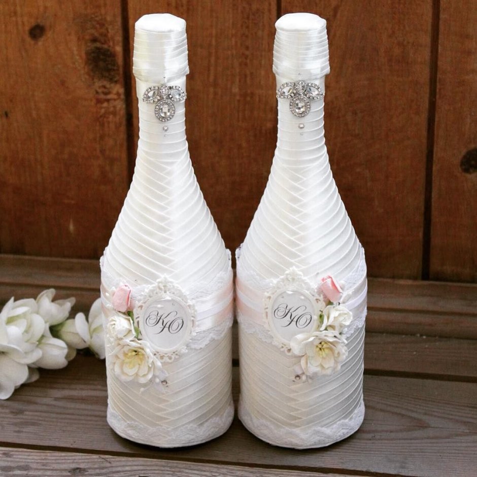 Бутылка на свадьбу для аукциона