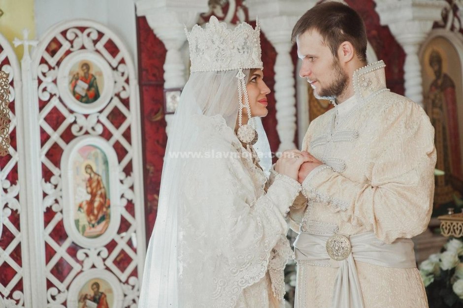 Старославянское свадебное платье