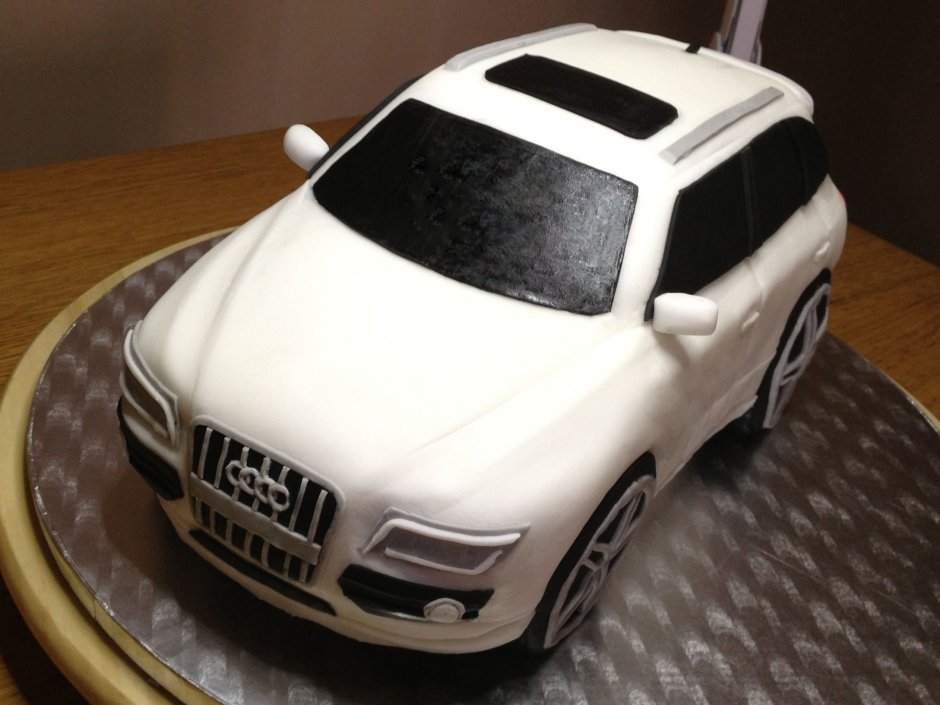 Торт с машинкой на свадьбу