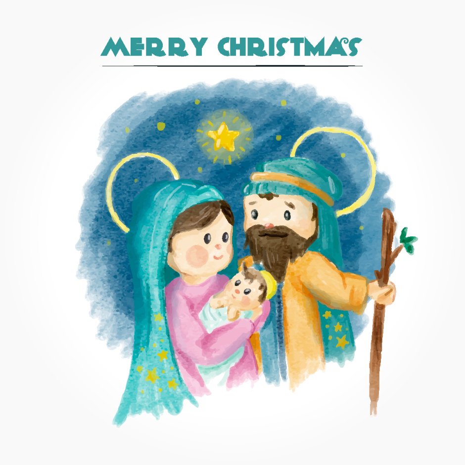 Рисование Вальдорф Рождество Христово акварелью