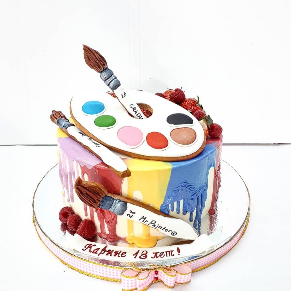 Торт для художницы