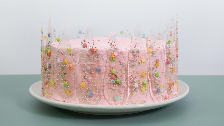 Декор из прозрачной карамели для тортов