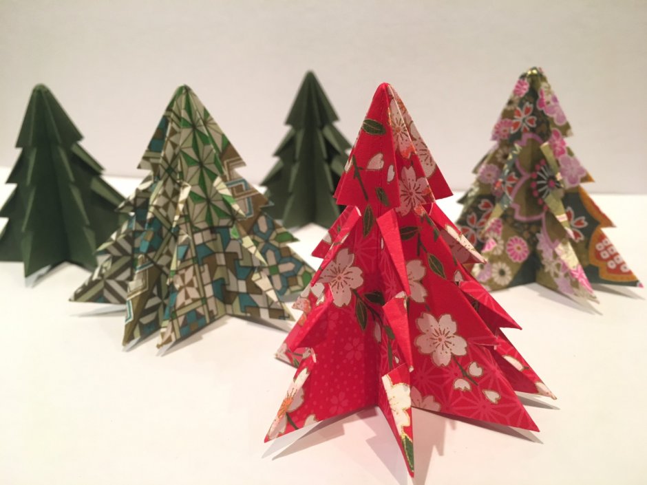 Оригами новогодние игрушки