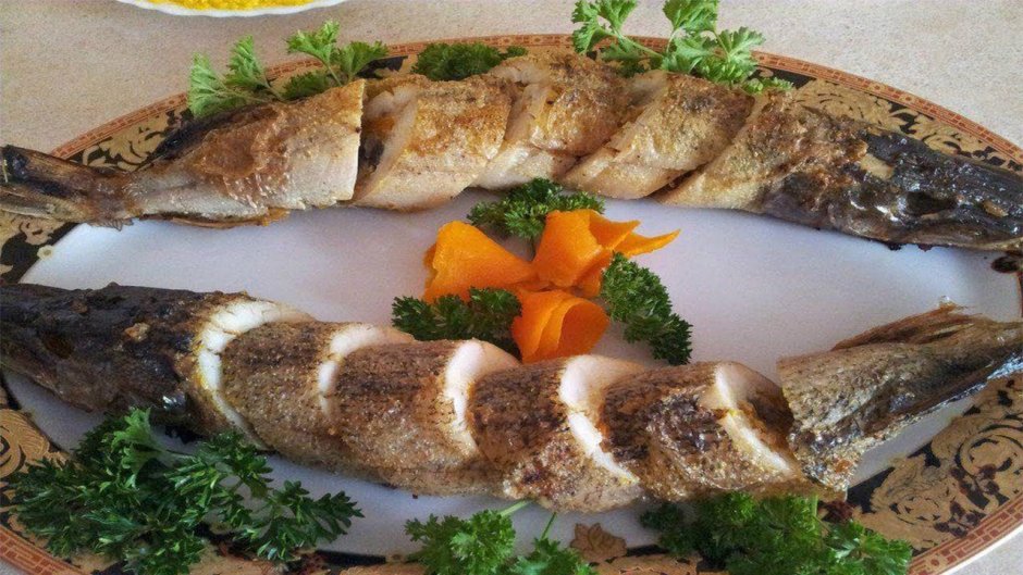 Рыба Гирин блюдо