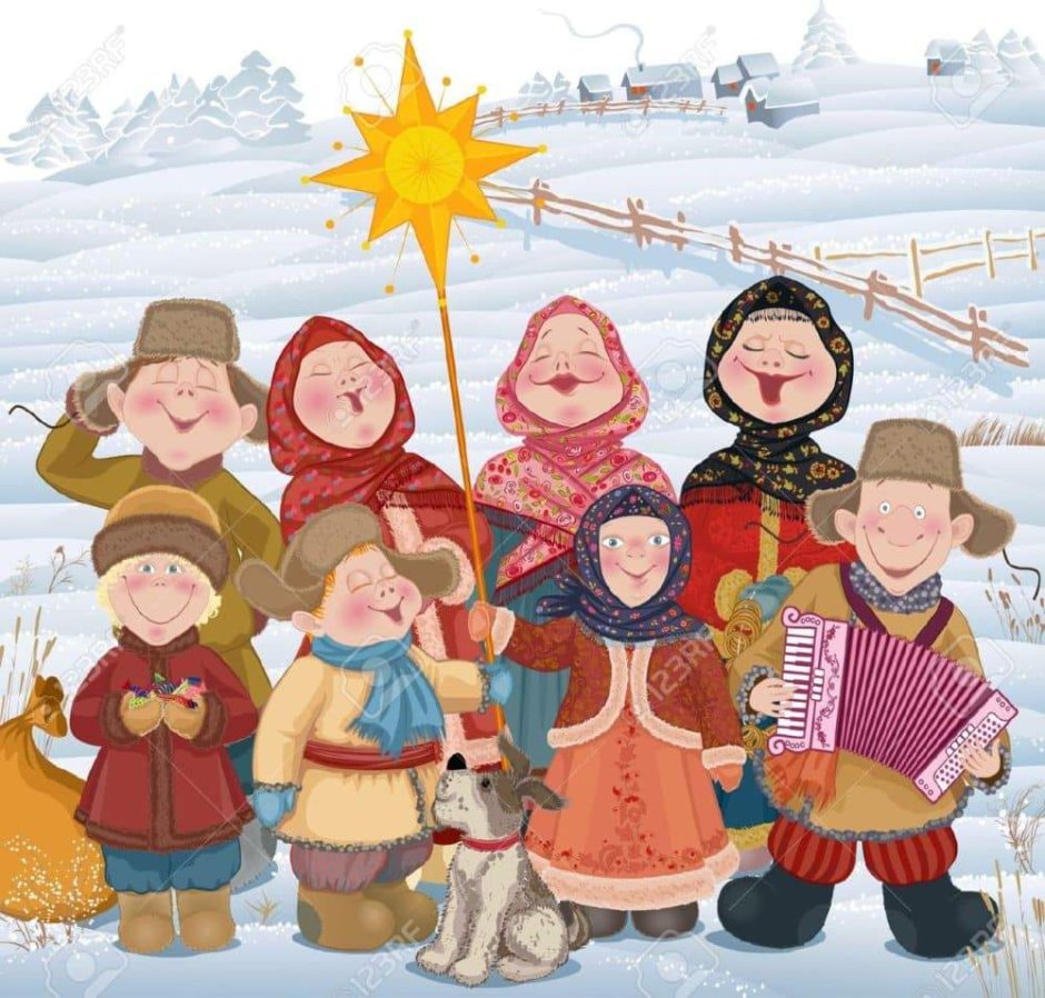 Украинские Рождественские открытки