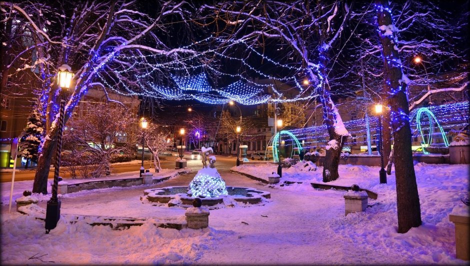 Центр Ставрополя зимой