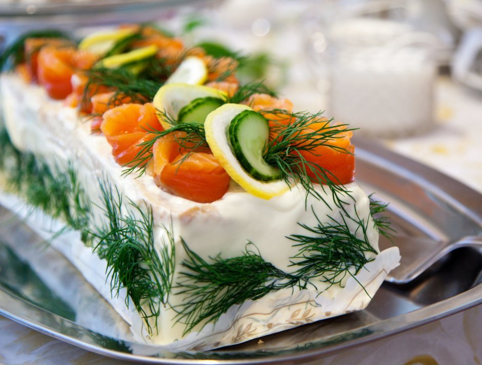Шведский рыбный торт смёргасторте