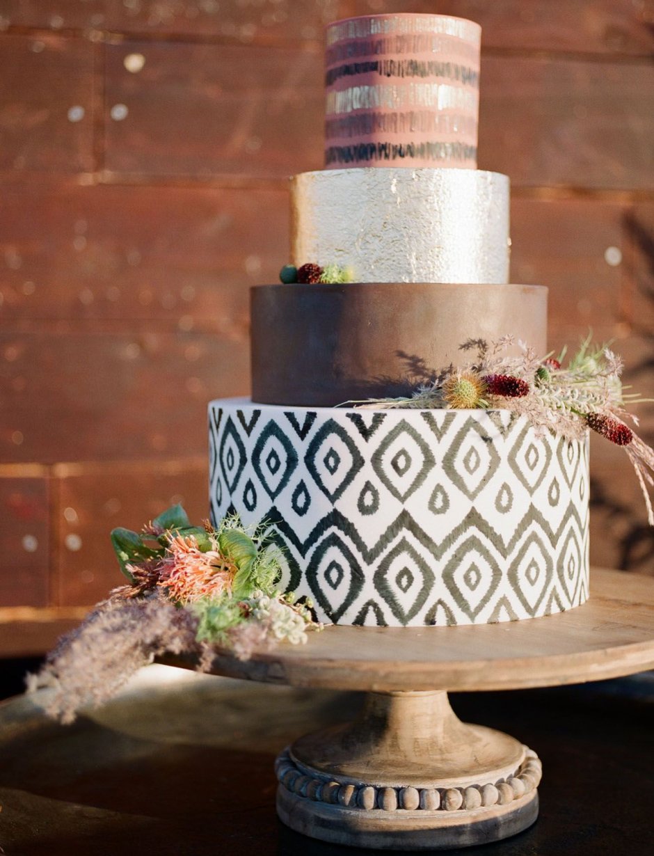 Богемский свадебный торт