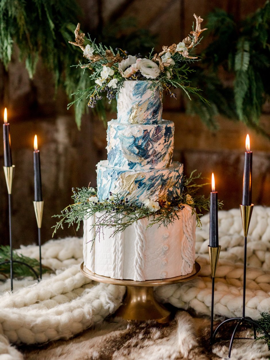 Свадебный торт в стиле бохо