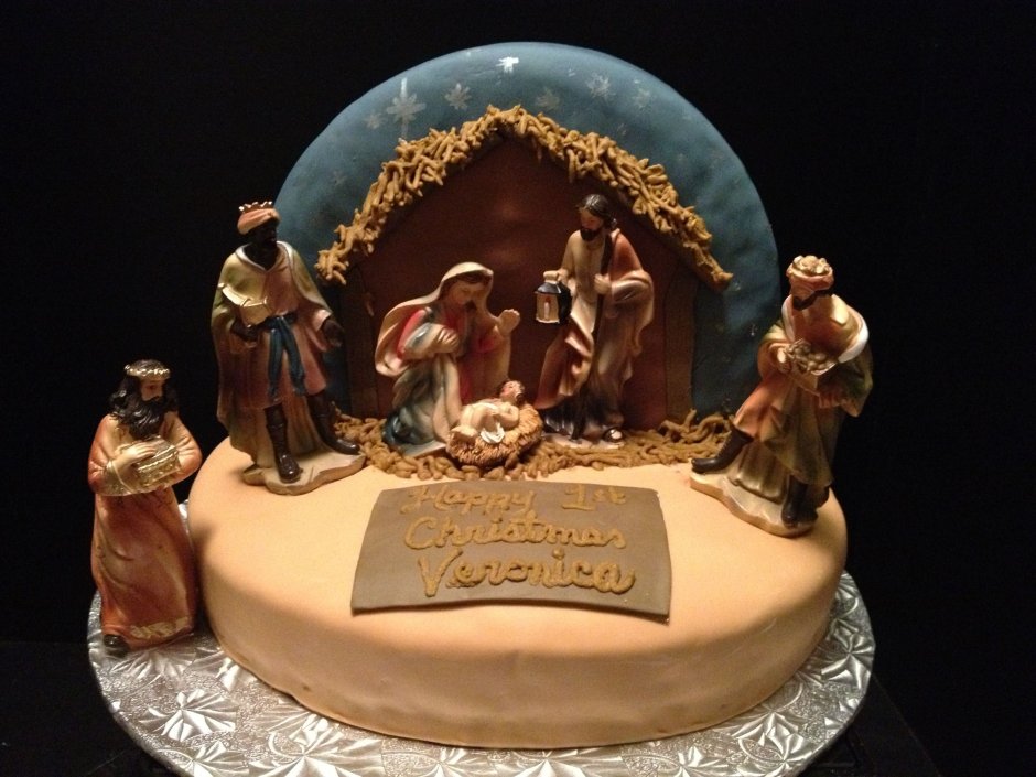 Торт с рождением Христа