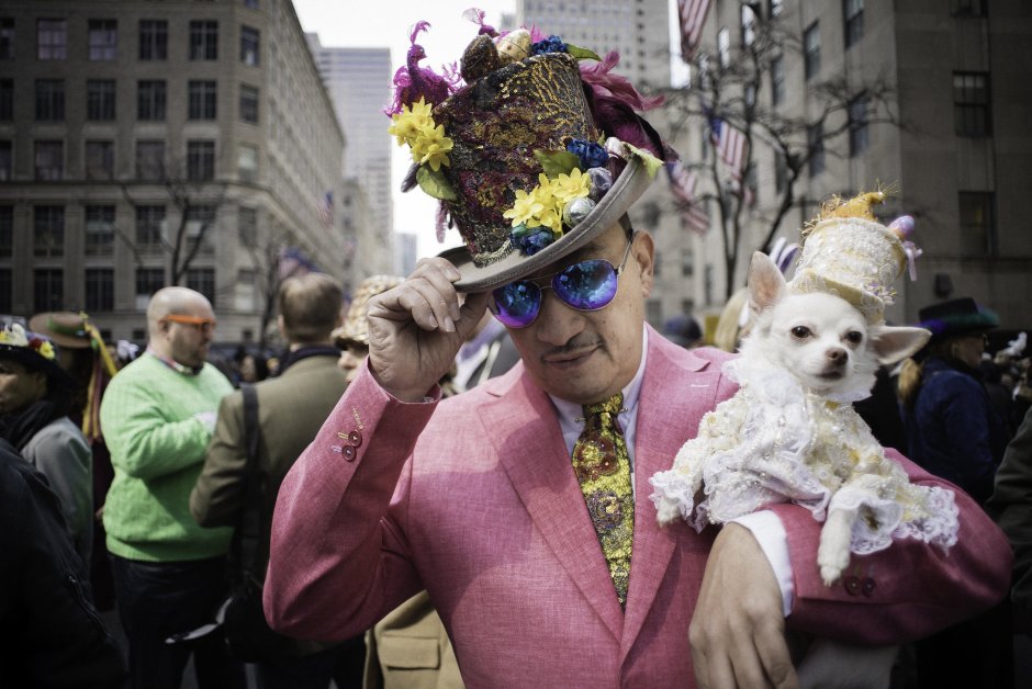 Пасхальный парад шляпок в Нью-Йорке