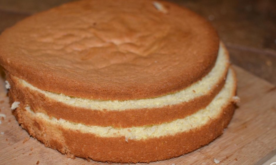 Бисквитный торт Сметанковый