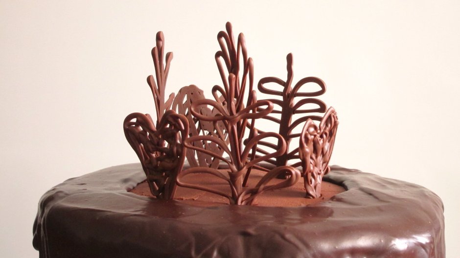 Декор для торта Прага из шоколада