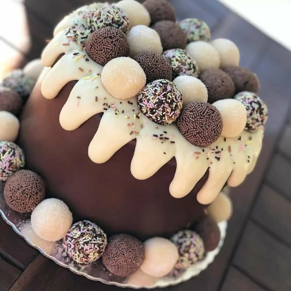 Шоколадные шары для торта