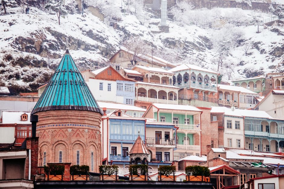 Старый город Тбилиси зимой
