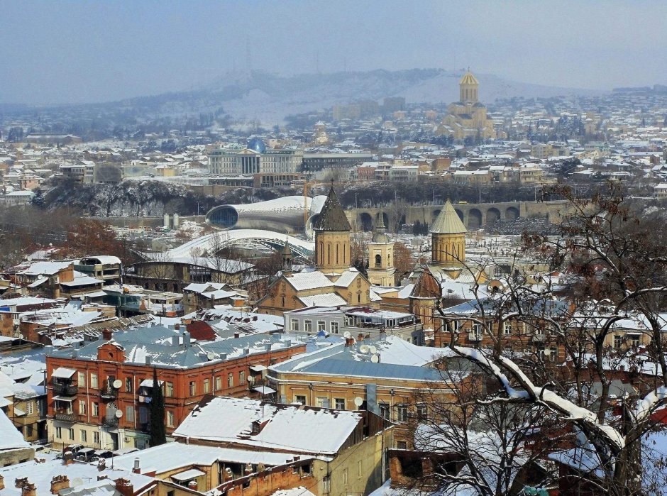 Грузия Тбилиси зимой