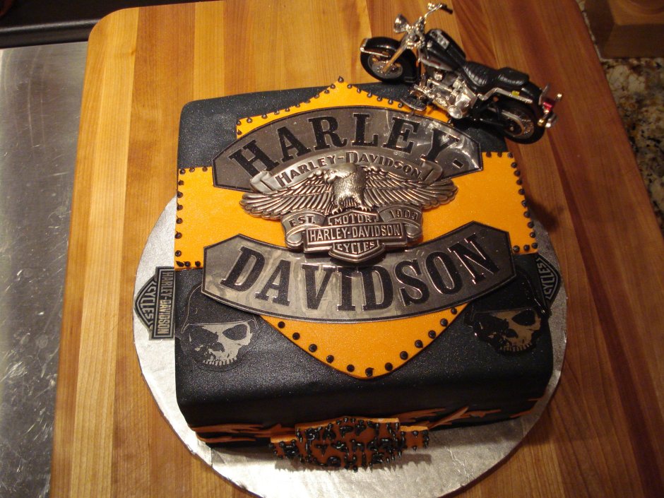 Торт на день рождения Харлей Дэвидсон