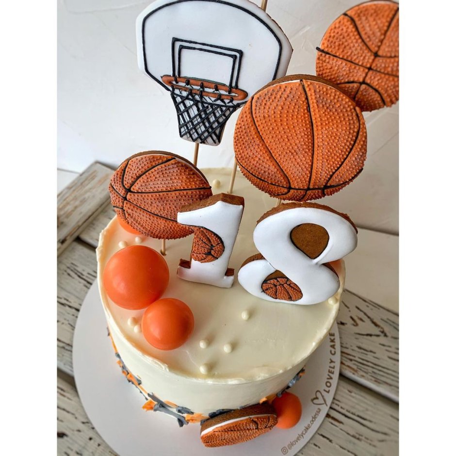 Торт баскетбольный для мальчика