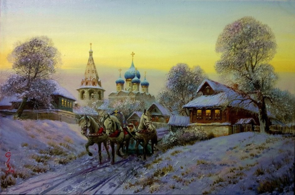 Живопись - зима Гала Астапова