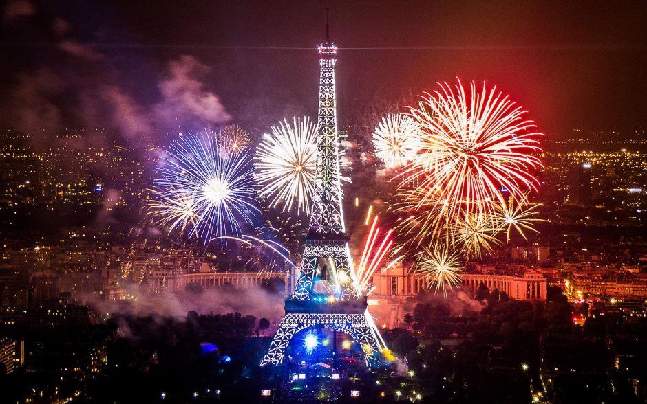 Французы отмечают новый год