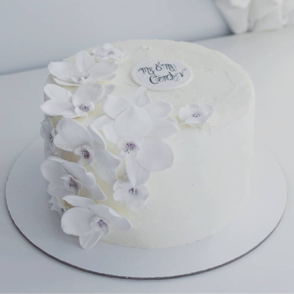 Свадебный торт одноярусный на 4 кг