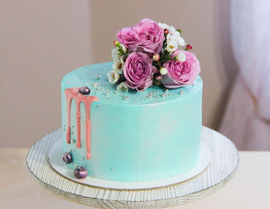 Свадебный торт одноярусный оригинальный необычный