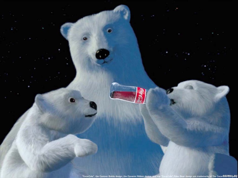 Кока кола Полярные медведи 1990