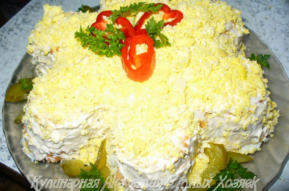 Закусочный торт из крекеров с Оксаной Пашко