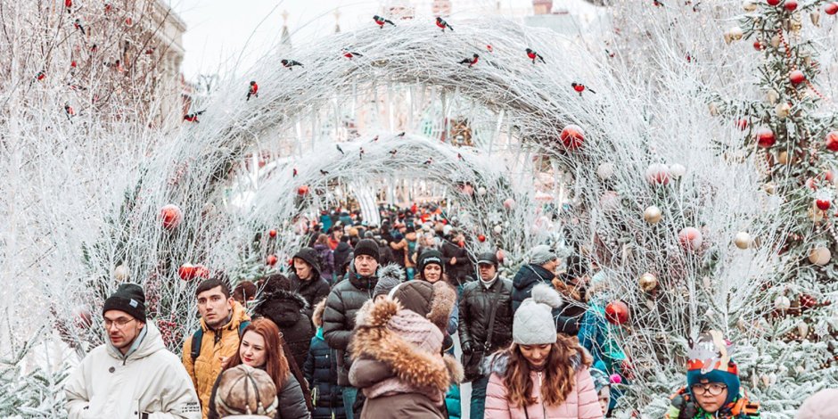 Новогодняя фотосессия в центре Москвы