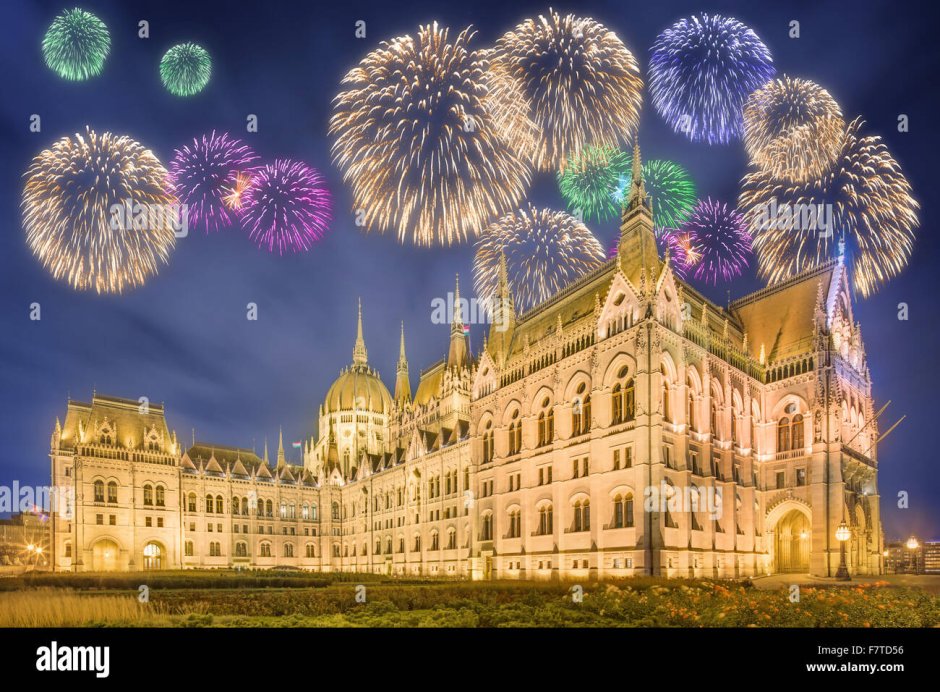 Будапешт парламент на Рождество