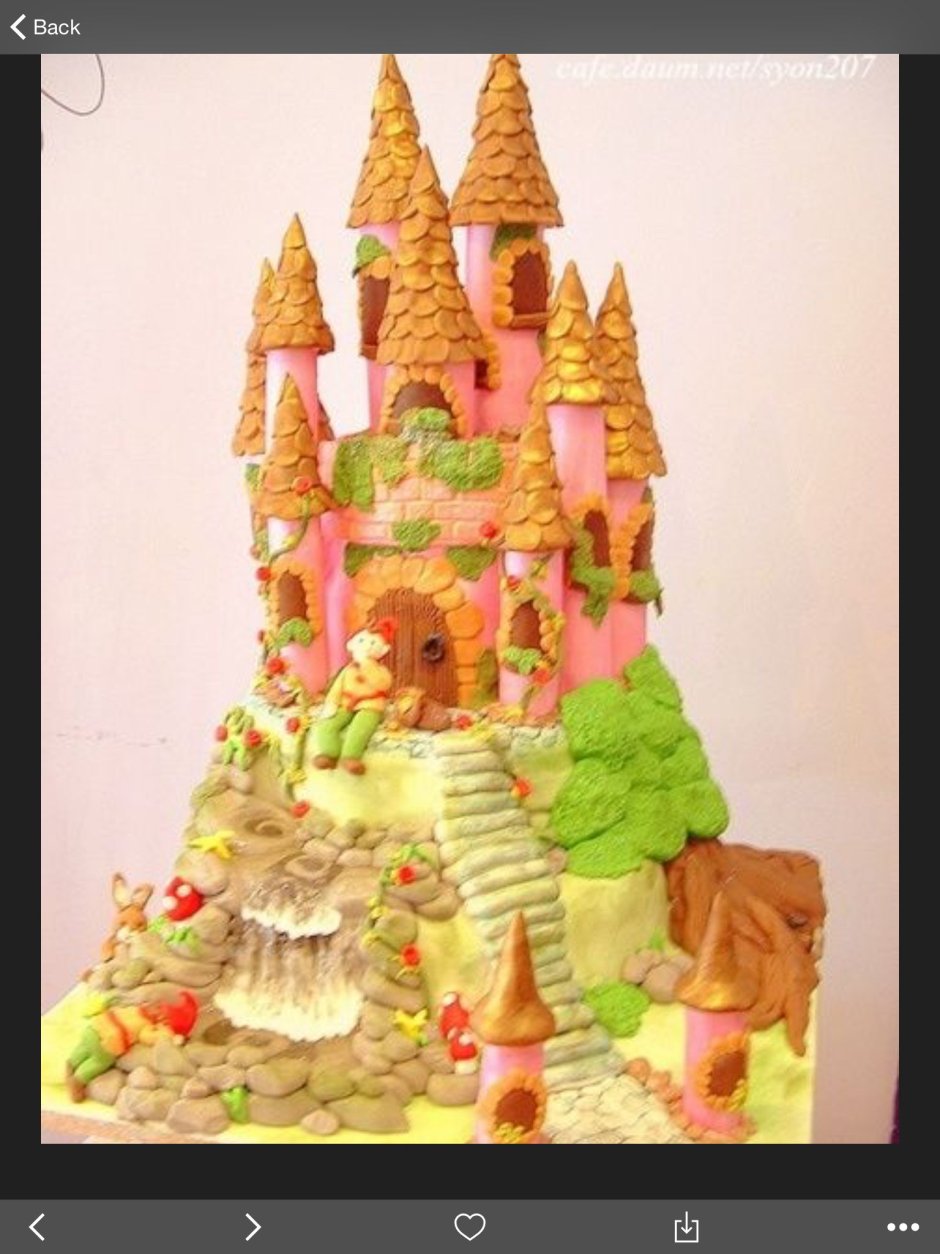 Торт замок Дисней