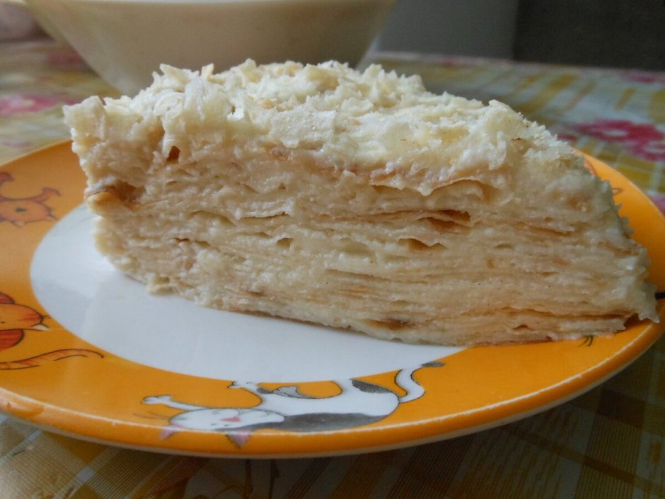 Закусочный торт Наполеон с рыбной консервой