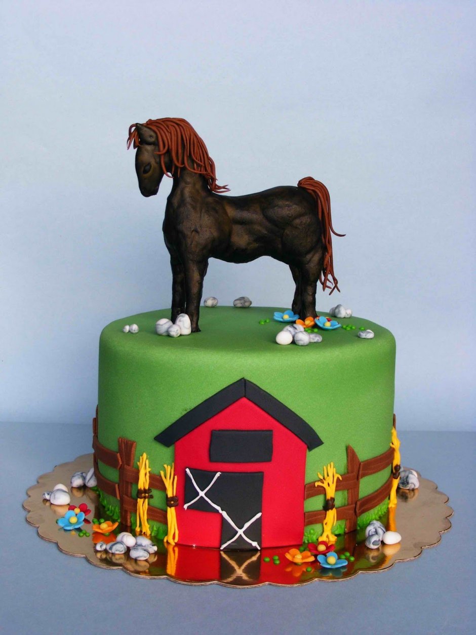 Торт с лошадью для девочки