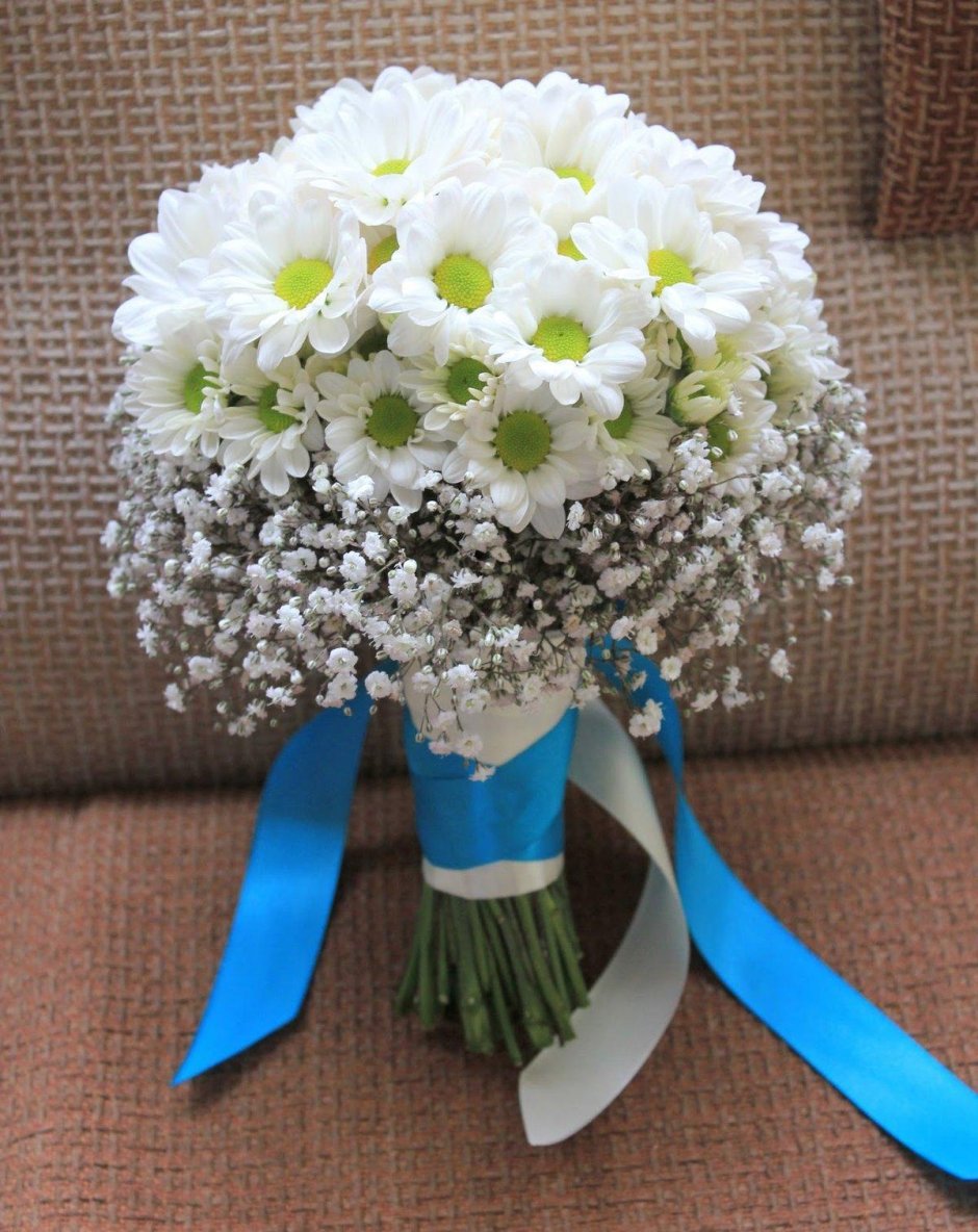 Букет свадебный из хризантем