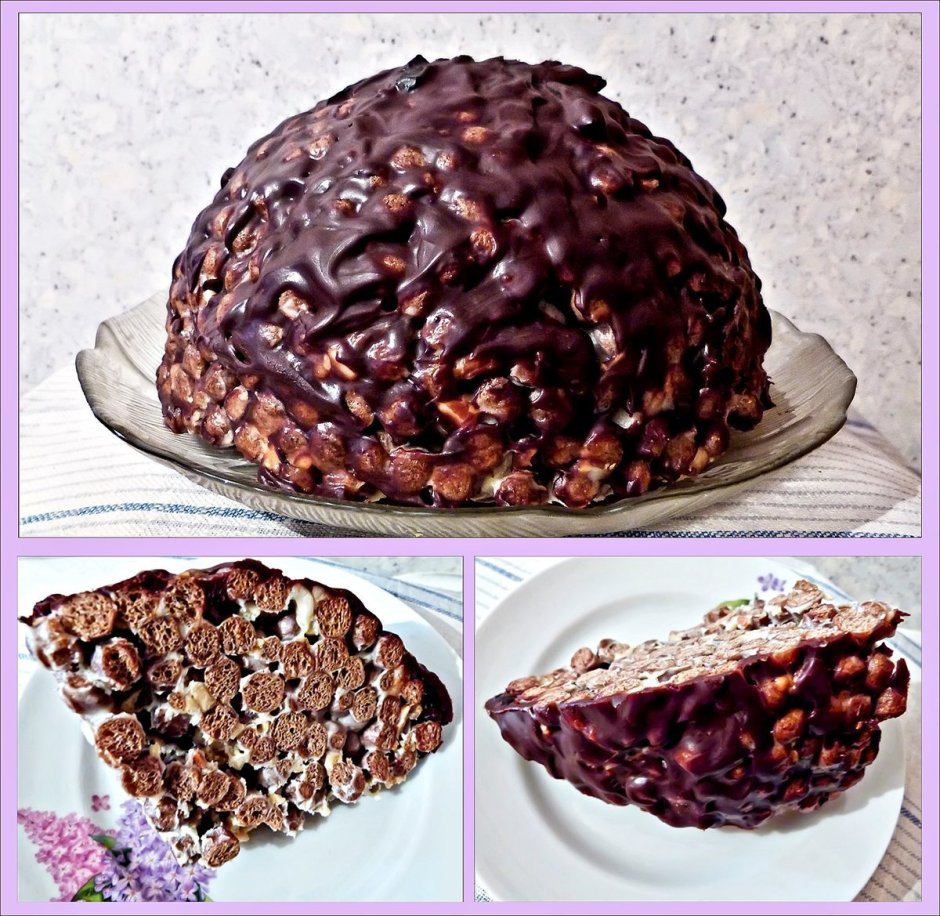 Торт из шоколадных шариков