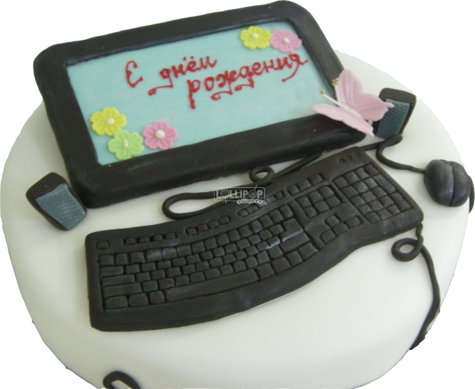 Торт в виде компьютера
