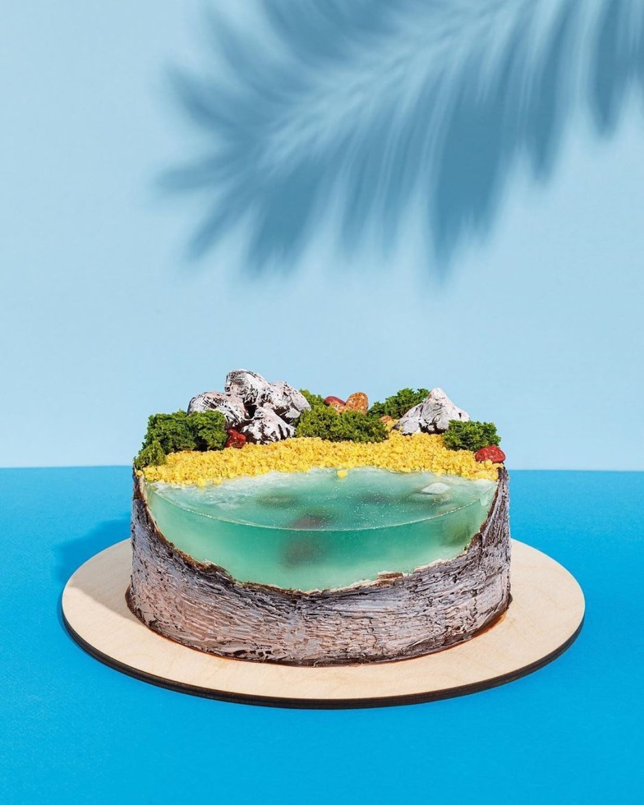 Торт морская тематика с желе