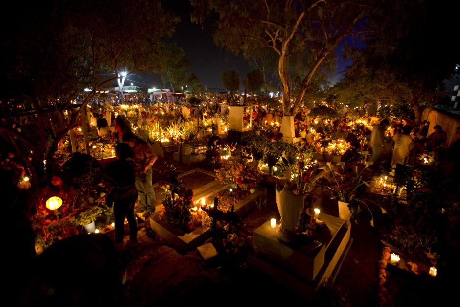 Мексика праздник мертвых кладбище